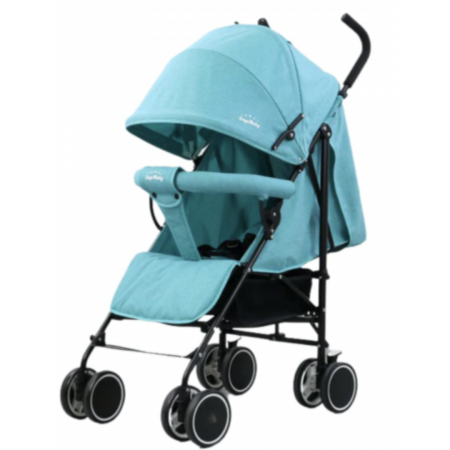 Carucioare copii - Carucior sport pliabil, roti duble, SageBaby S500 Turquoise