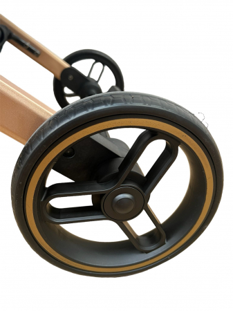 Carucior sport pliabil, tip troller, cu suspensii si husa picioare, C9 crem [9]