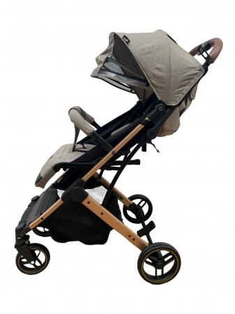 Carucior sport pliabil, tip troller, cu suspensii si husa picioare, C9 crem [2]