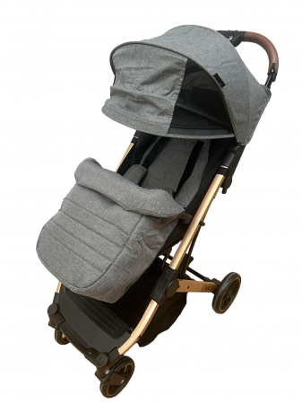 Carucioare sport - Carucior sport pliabil, tip troller, cu suspensii si husa picioare, C9 gri