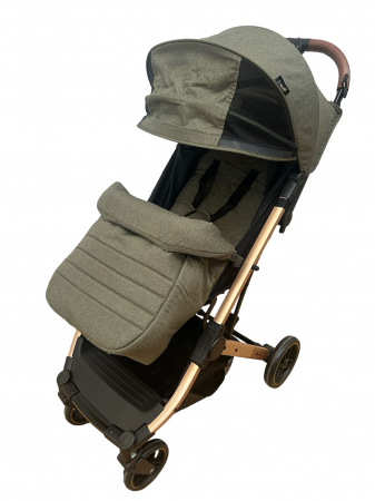 Carucioare copii - Carucior sport pliabil, tip troller, cu suspensii si husa picioare, C9 verde