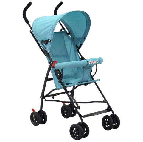 Carucioare sport - Carucior sport S101 bleu, ultra usor 4 kg, pliabil tip troller, 6-36 luni