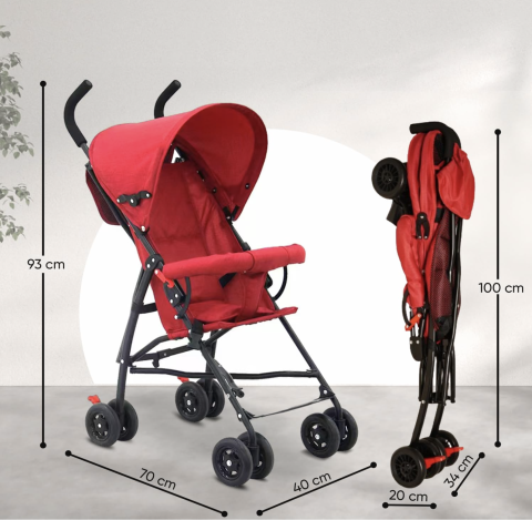Carucior sport S101 mov, ultra usor 4 kg, pliabil tip troller, 6-36 luni [5]