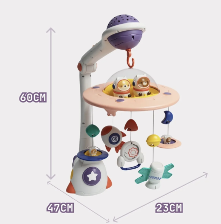 Carusel cu telecomanda si proiectii, cu melodii de somn, Space [5]