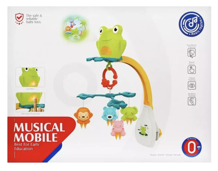 Carusel muzical mobil Broasca – proiectie luminoasa, 4 pendule, telecomanda, 0+ luni [2]