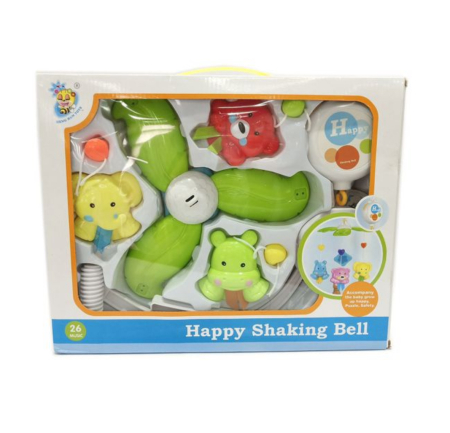 Carusel Muzical Rotativ pentru Patut Bebe cu 3 Figurine Plastic [2]