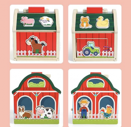 Casuta-geantuta cu maner, cu sortator Ferma Animalelor [4]