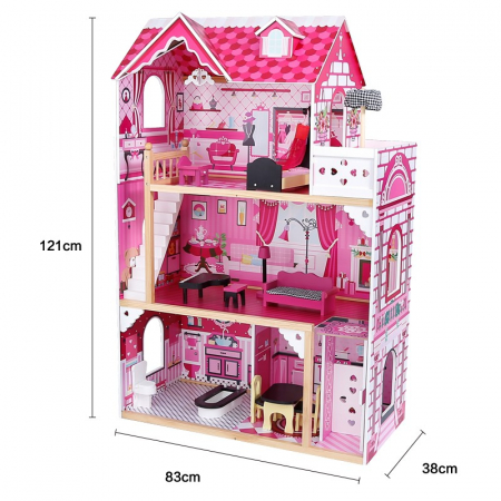 Casuta Gigant din lemn pentru papusi VIP Lady Villa [4]