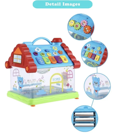 Casuta interactiva Home pentru bebelusi – cu lumini, muzica si proiectii stelare [2]