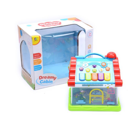 Casuta interactiva Home pentru bebelusi – cu lumini, muzica si proiectii stelare [8]