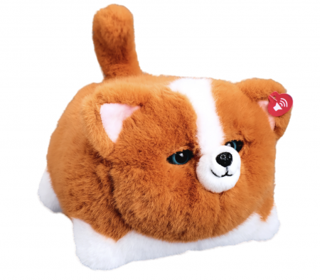 Jucarii din plus interactive - Catelul Interactiv Corgi, cu sunete si design realistice, din plus