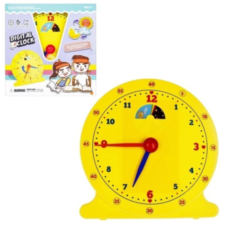 Jocuri si Jucarii - Ceas Educativ din plastic pentru Invatarea Orelor in Limba Engleza