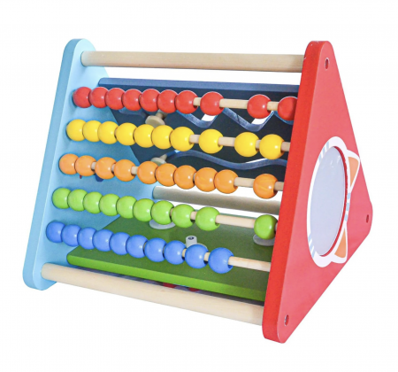 Centru de activitati 5 in 1 Montessori Piramida Triangle Box, 24 x 24 cm [4]