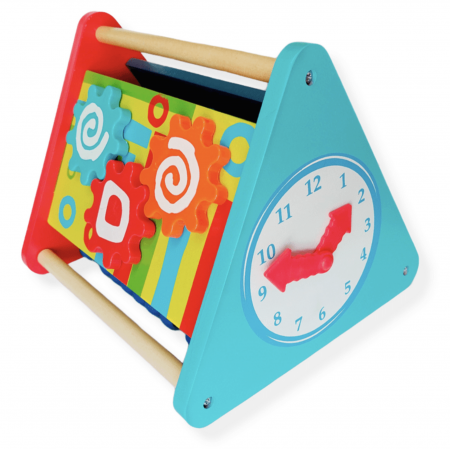 Centru de activitati 5 in 1 Montessori Piramida Triangle Box, 24 x 24 cm [2]