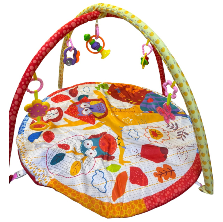 Centru de activitati bebelusi, saltea rotunda cu arcada cu jucarii, Copacul cu Bufnite [2]