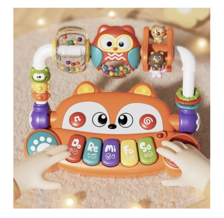 Centru de activitati interactiv Vulpita si Bufnita cu lumini si sunete, 12 luni+ [4]