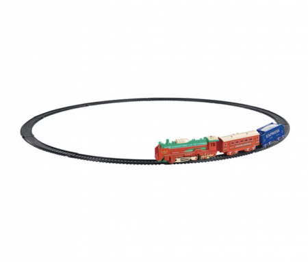 Circuit trenulet de Craciun cu Locomotiva si 2 vagoane, 87 cm [2]