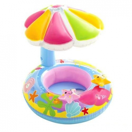 Colac Bebe pentru Inot, Cu Protectie Solara Stea de mare, bleu [2]