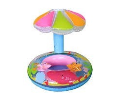 Colac Bebe pentru Inot, Cu Protectie Solara Stea de mare, bleu [3]