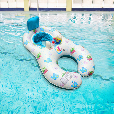 Colac Dublu Mama si Copilul cu acoperis detasabil, alb [2]