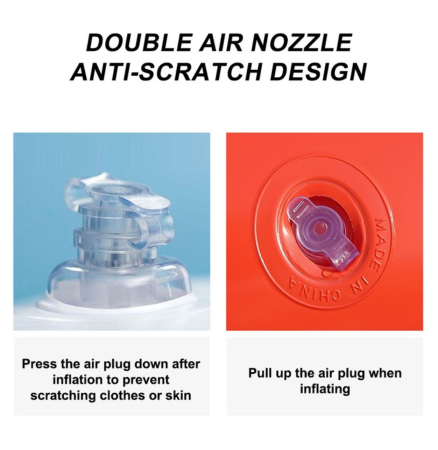 Colac gonflabil copii Dinozaur bleu cu sclipici, PVC, 54 x 35 cm [6]