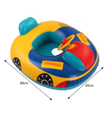 Colac gonflabil copii Masinuta cu volan si chilotel, PVC, 80 x 65 cm [4]