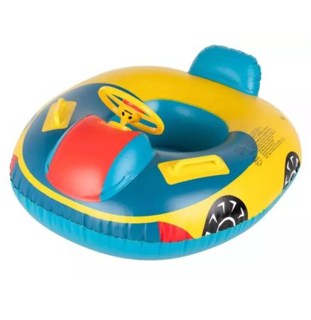 Jocuri si Jucarii - Colac gonflabil copii Masinuta cu volan si chilotel, PVC, 80 x 65 cm