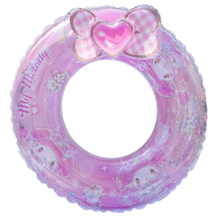 Jocuri si Jucarii - Colac gonflabil roz cu fundita, 70 cm, PVC