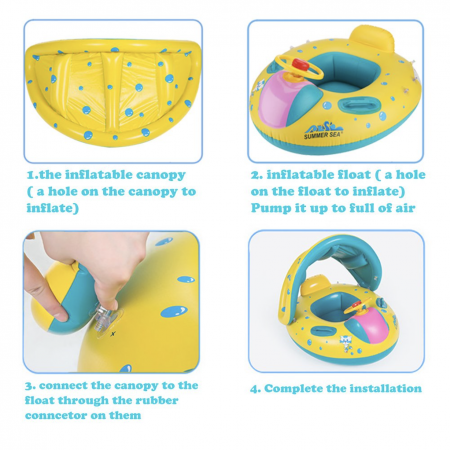 Colac Inot Cu Protectie Solara Baby Swim [10]