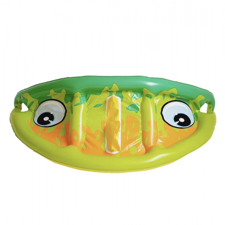 Jucarii de exterior - Colac inot cu protectie solara si volan - Dinozaurul galben