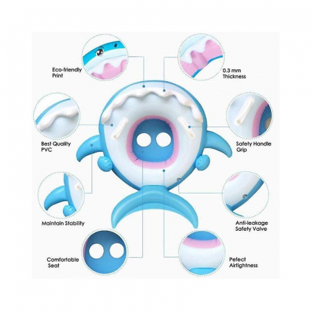 Colac inot cu protectie solara - Rechinul albastru [5]