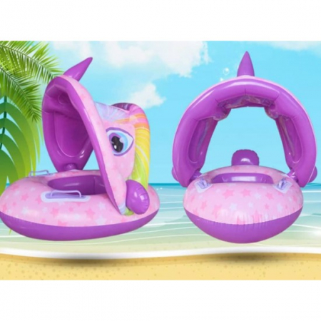 Colac inot cu protectie solara - Unicornul roz [3]