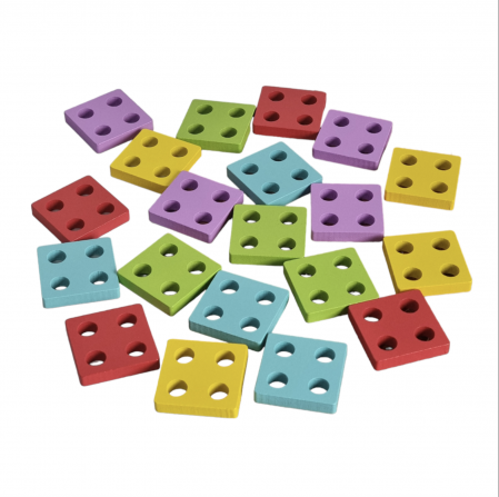 Joc Montessori Coloane sortatoare Full Pastel cu 20 carduri [8]