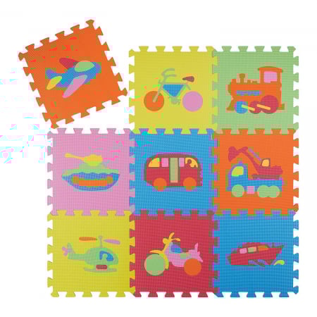 Covorase si saltele de joaca - Covor EVA® Puzzle Burete cu Mijloace de Transport