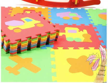 Covor EVA® Puzzle Burete cu Mijloace de Transport [2]