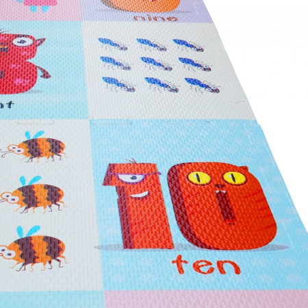 Covor puzzle EVA piese mari - Cifre si animale [2]