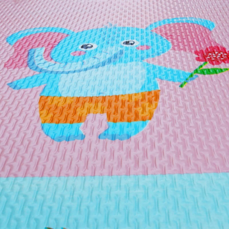 Covor puzzle EVA piese mari - Cifre si animale [3]