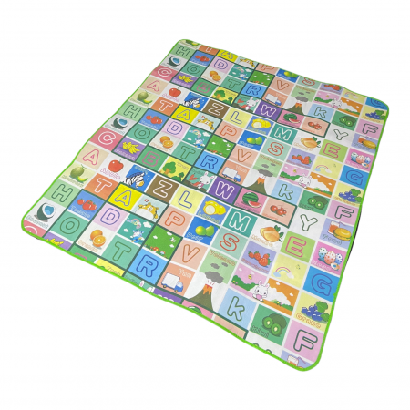 Covor Termoizolant cu Doua Fete, alfabetul si trenuletul cifrelor, 200 x 180 x 0.5 cm [9]