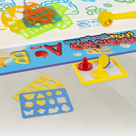 Covoras Aqua Doodle Animale Salbatice, cu Carioca de scris cu apa  si Sabloane [4]