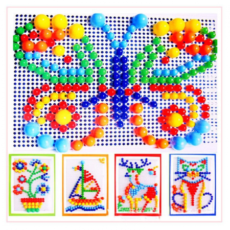 Jocuri de indemanare manuala - Jucarie educativa Creative Mosaic, 296 Piese