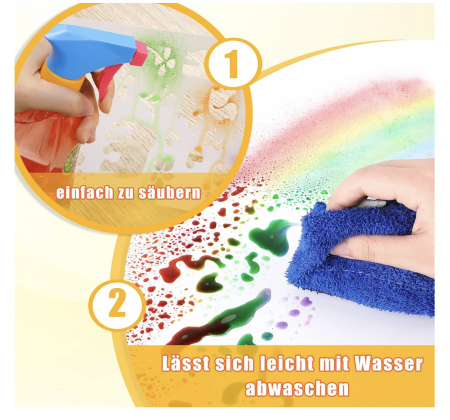 Creion inteligent de imprimare 3D, cu 12 carioci si sabloane, incarcare USB, roz [5]