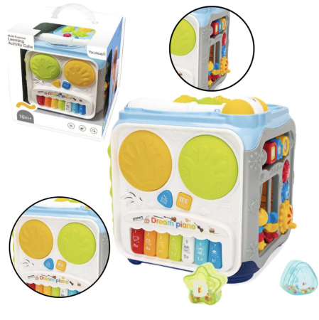 Jucarii interactive bebe - Jucarie interactiva Cub Educational Multifunctional pentru Bebe, 6 luni+