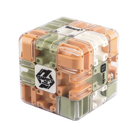 Jocuri si Jucarii - Cub mecanic Puzzle 2 in 1 - Labirint cu bile