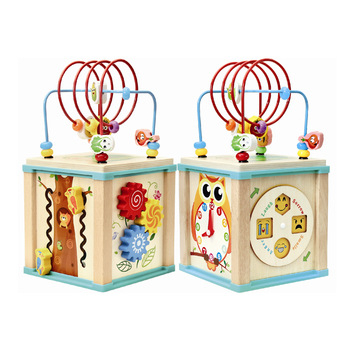 Cub multifunctional 5 in 1, cu labirint de bile - Bufnita [8]