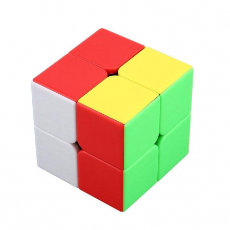 Cub mecanic 2x2x2, multicolor, Stickerless, de viteza Speedcube mecanic [8]