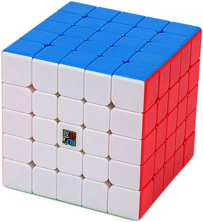 Cuburi mecanice - Cub mecanic 5x5x5 antistres, Moyu multicolor Stickerless, de viteza, Speedcube