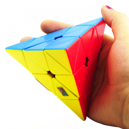 Cub rubik, forma piramida, antistres, multicolor stickerless, Piramix, MF8857 [1]