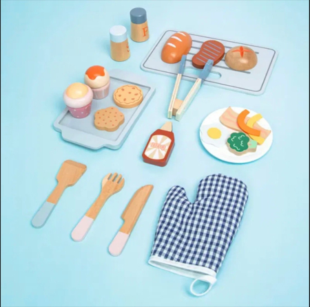 Cuptor de bucatarie pentru copii, My Little Oven, Montessori, din lemn [2]