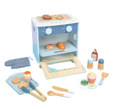 Jocuri si Jucarii - Cuptor de bucatarie pentru copii, My Little Oven, Montessori, din lemn