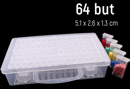 Cutie depozitare 64 compartimente, pentru pietricele, bijuterii, accesorii mici [11]